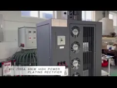 большой ток электропитания DC лаборатории наивысшей мощности 45V 2000A 90kw Programmable video