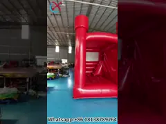 Maison gonflable rouge personnalisée avec combo gonflable pour la fête