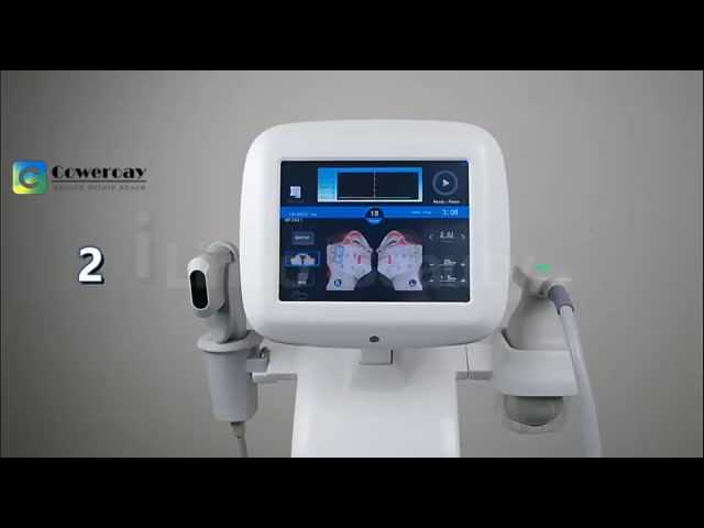 3 в 1 УЗИ сфокусированный RF EMS 7D Hifu Лифтинг лица и тела Slimming Machine видео