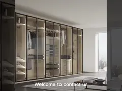 Алюминиевый профиль в гардеробе идеальный выбор для дизайна современной мебели в спальне video