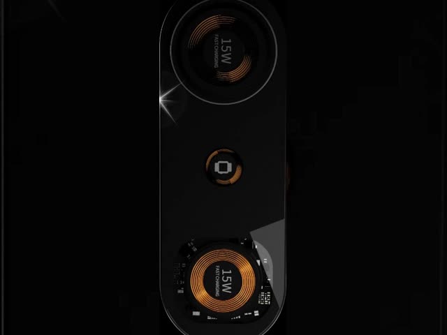 Магнитное складное беспроводное зарядное устройство 4In1 15w с закаленным стеклянным лицом