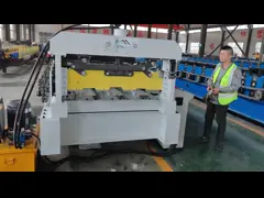 Steel Profile Galvanized PLC Control Decking Sheet Floor Roll Forming Machine