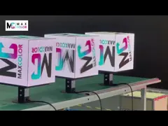 Full Color 1R1G1B HD Magic Cube LED Display With IP31 Rated Iron Cabinet