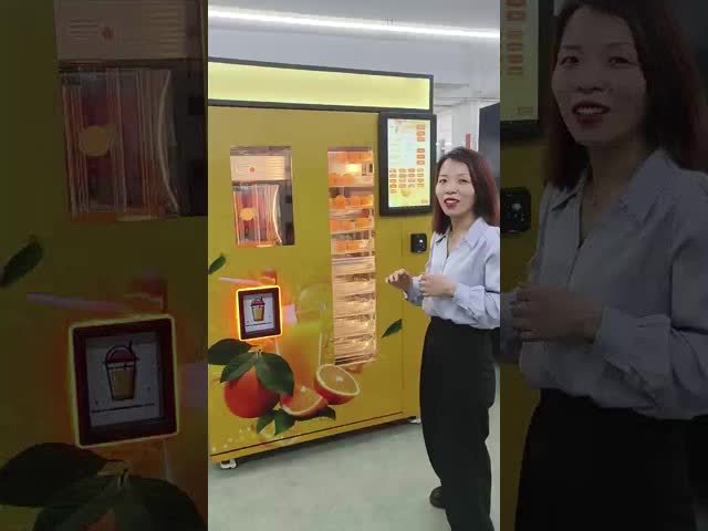 Konmax fresh squeezed orange juice vending machine