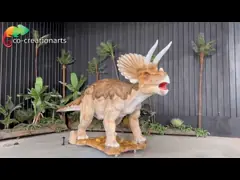 Control de inducción realista Dinosaurios animatrónicos Triceratops animatrónicos para ataque