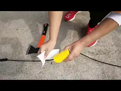 Eco Friendly Dog Treat Dispensing Toy Latex Dog Toothbrush Chew Toy With Cotton Rope