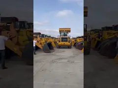 Сильный мощный крутящий момент CAT966H Используемый загрузчик CAT для широкого спектра работ video