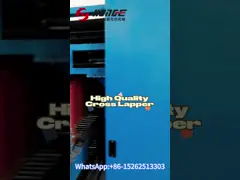 Делать не сплетенной ткани машины Lapper креста полиэфирного волокна video