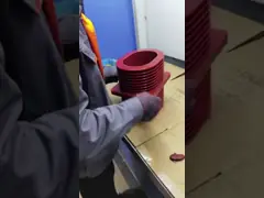 24kv Casting Resin Switch Cabinet Through Wall Bushing For 40X10 Copper Bus-Bar