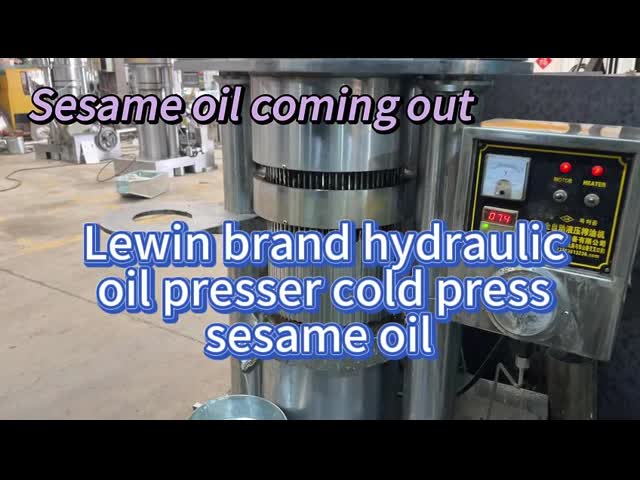 Full Automatically Oil Extractor Machine Hydraulic Type Oil Presser Simple Operation