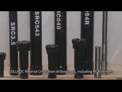 Высокое давление RC молоток выдающаяся надежность износостойкость для бурения обратной циркуляции video