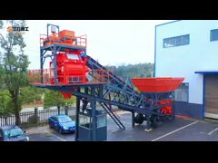 Небольшой мобильный бетонный завод Китай Для продажи video