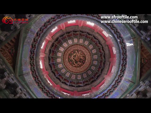 Cor amarela cerâmica chinesa tradicional das telhas de telhado para a restauração do templo
