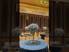 45dB Soundproof Level Gala Banquet Hall Partition Wall Customization