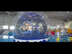 Popular sale 3/4/5m Attractive Christmas Inflatable Giant Snowglobe Snow Globe Blow Up Giant Inflatable Snow Globes