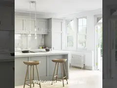 Кухонные шкафы в американском стиле с индивидуальным цветом и фанерой video