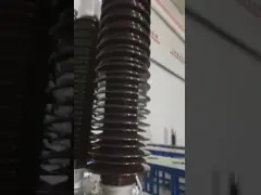 Class A 72.5kV 630A Porcelain Vertical OIP Bushing 2085mm Length