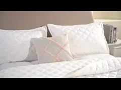 Printed White Cotton Quilt Set Queen Size Duvet Cover Customized