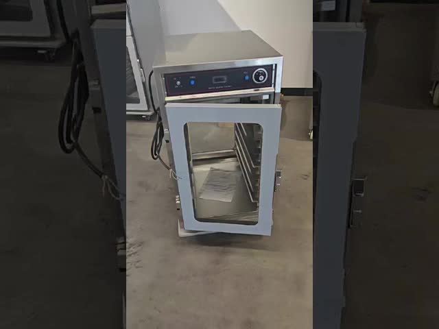 7 トレイ 電気 ガラス ドア 2 サイド オープン 商業用 食品 暖房 収納 キャビネット
