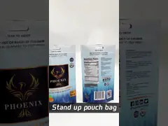 Metallic Printed CBD Gummies Packaging Bag Food Standing Zipper Pouch With UV Protection