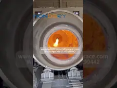 Профессиональная сделанная фабрика увольнятьой газом печью роторного металла утиля руководства промышленного плавя video