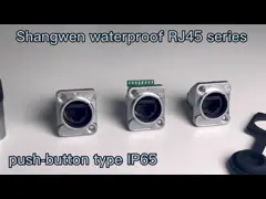 Rj45 nữ Ethernet Chassis Connector Công nghiệp IP65 chống nước