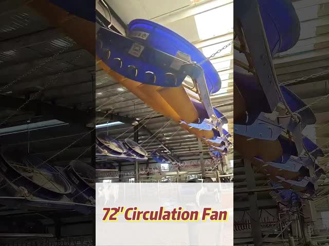 Ventilador de circulação potente de 72 lâminas de 2000W com concha de PE de camada dupla durável