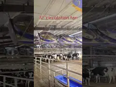 2000W 72-Blade Powerful Circulation Fan with Durable Double Layer PE Shell