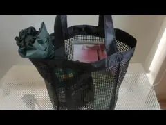 Multi-Functional PVC Coated Mesh Bag with Custom Logo Design