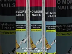 Строительный ГП Без гвоздей Сцепляющее герметическое средство MS Полимерное герметическое средство 280 мл 300 мл video