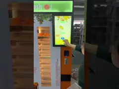 Горячая 24 часа продажа фруктов апельсиновый сок торговый автомат для парка торгового центра Университет video