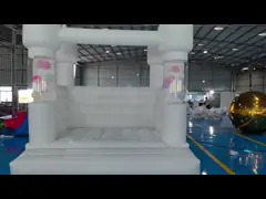10ft Kids Party Bouncer Inflatable White Wedding Bouncy Castle Inflatable Mini Bounce House