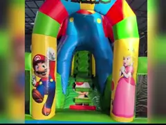 Kids Ondoor Inflatable Amusement Theme Park With Obstacle Courses Inflatable Playground Fun City
