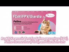 Feline Panleukopenia Coronavirus Fpv/Fcov/Giardia Ag Test Combo Rapid Test Kit For Cat Veterinaria