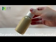 Plastic PET Cylindrical Lotion Pump Bottle 100ML Eco-Friendly With Over Cap