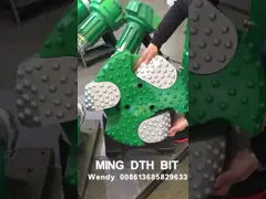 345mm MRS280 Система бурения на перегрузке корпуса Бит для карьера Строительство Горнодобывающая промышленность Вода скважина бурение video