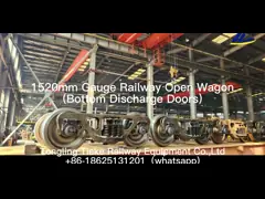 1520mm Gauge Railway Open Wagon Coal Wagon With 70T Pay Load 120km/H Max. Speed