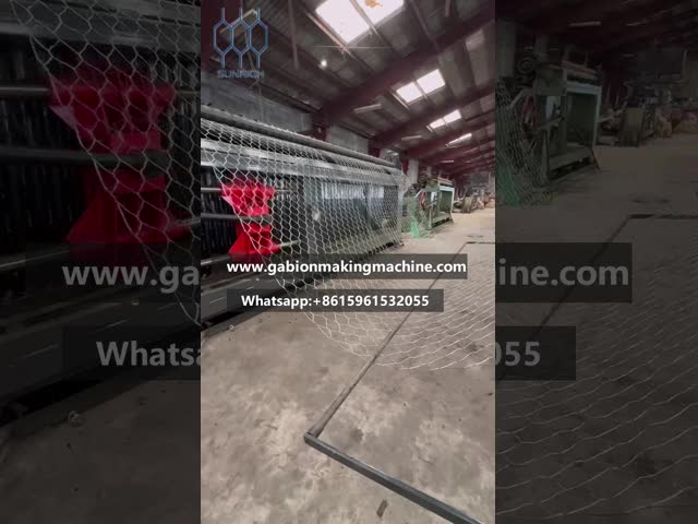 High Production Speed Advanced Gabion Mesh Box Machine