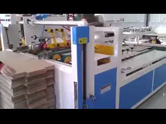 Коробка коробки рифленого картона высокой точности формируя складывая клеить делающ контроль компьютеризированный машиной video