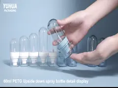 Clear Cylinder Spray Bottles For Sunscreen And Cosmetics