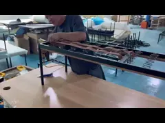 850mm Modern Bespoke Ceramic Top Dining Table With Iron Frame DT-1017