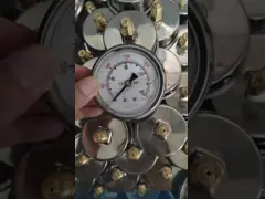 2مانومتر فشار از نوع فلنج پنل پر از گلیسیرین