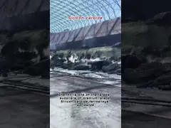 Кремниевый карбид черноты SiC88 пудрит твердость 9,25 с большой плавя печью video