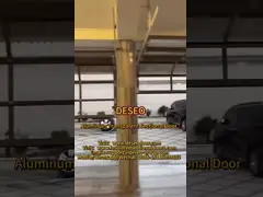 Elegant Aluminum Sectional Garage Doors With Enhanced Security And Noise Reduction Wind Proof Hard Warehouse