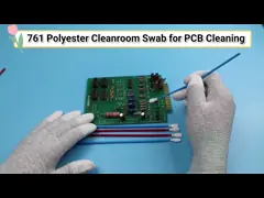 6.4'' Small Polyester Swabs Samples Accepted Double Knitted Dacron Cleaning Stick