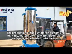 Stainless Steel 2 Tank Water Softener System Continuous Dual Tank Water Softener