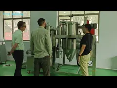 Вакуумная скоростная сушилка закрутки большого уровня производства высокая эффективная для еды и химического продукта video