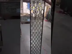 Decorative beveled glass for wood doors  wiht black caming