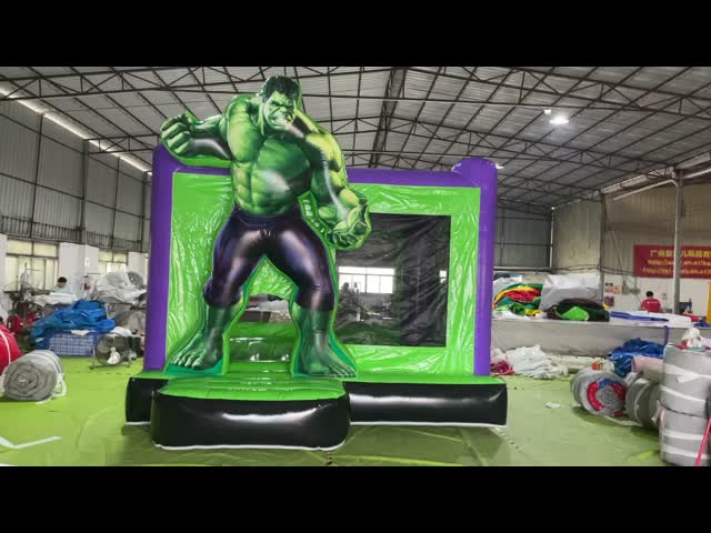 Playground Spiderman Theme Bounce House Outdoor Children Inflatable Castle
