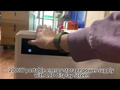 Black car power supply 2000W emergency backup power supply 220V wireless charging function